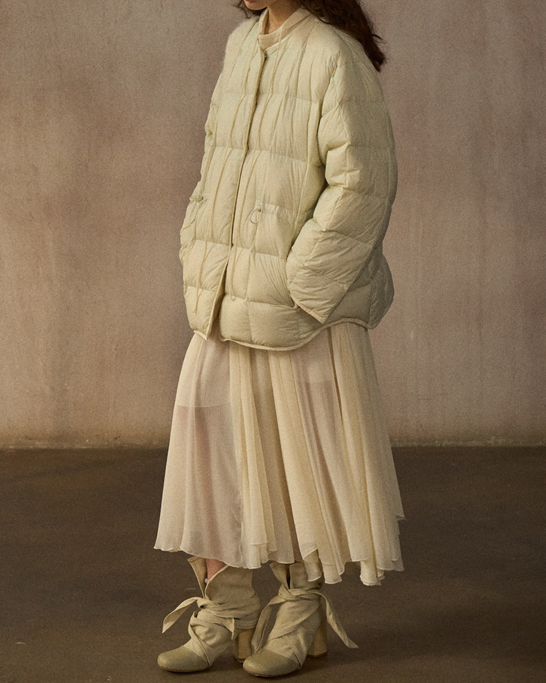 バイカラーリバーシブルダウンコート 10244