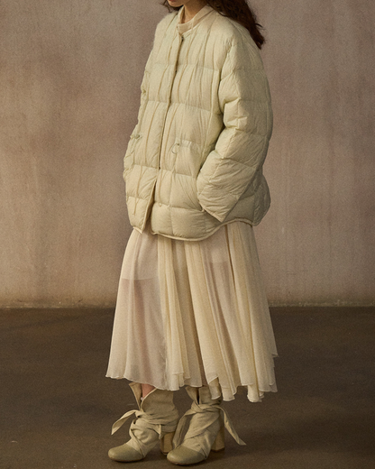 バイカラーリバーシブルダウンコート 10244