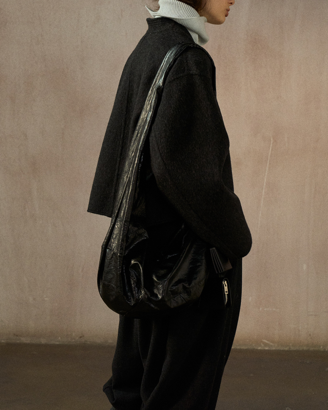 ノーカラーショートジャケット 10245