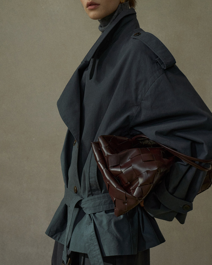 ダブルブレストミディジャケット 10221