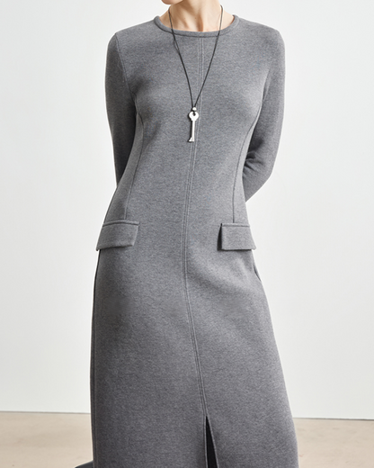 シームラインロングスリムワンピース 10330