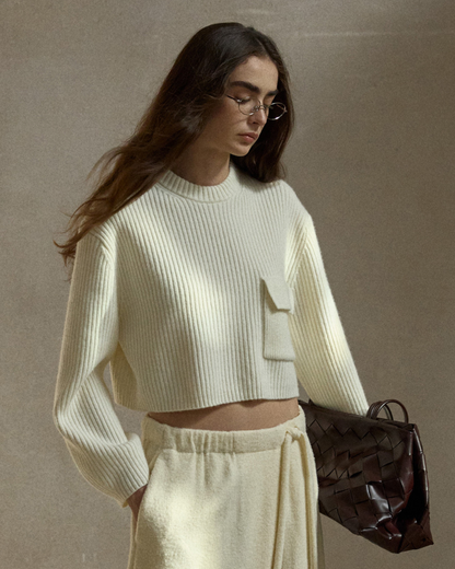 ショートレングスポケットニットプルオーバー 10483