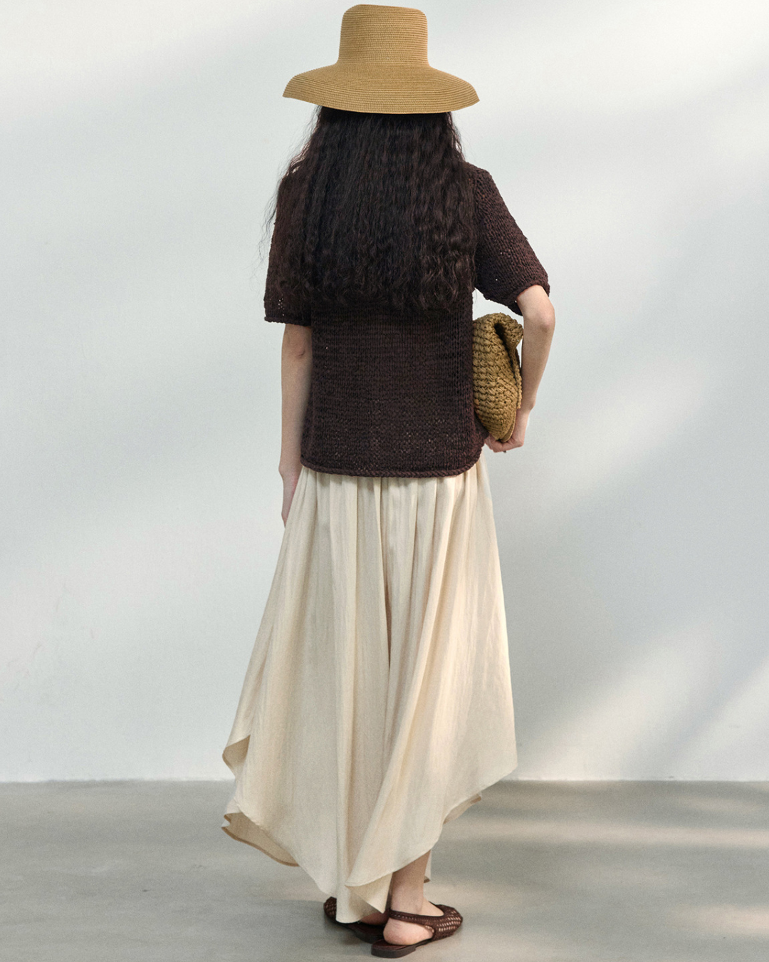 ハーフスリーブストラクチャーニット 10451