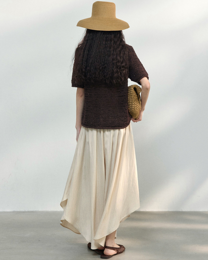 ハーフスリーブストラクチャーニット 10451