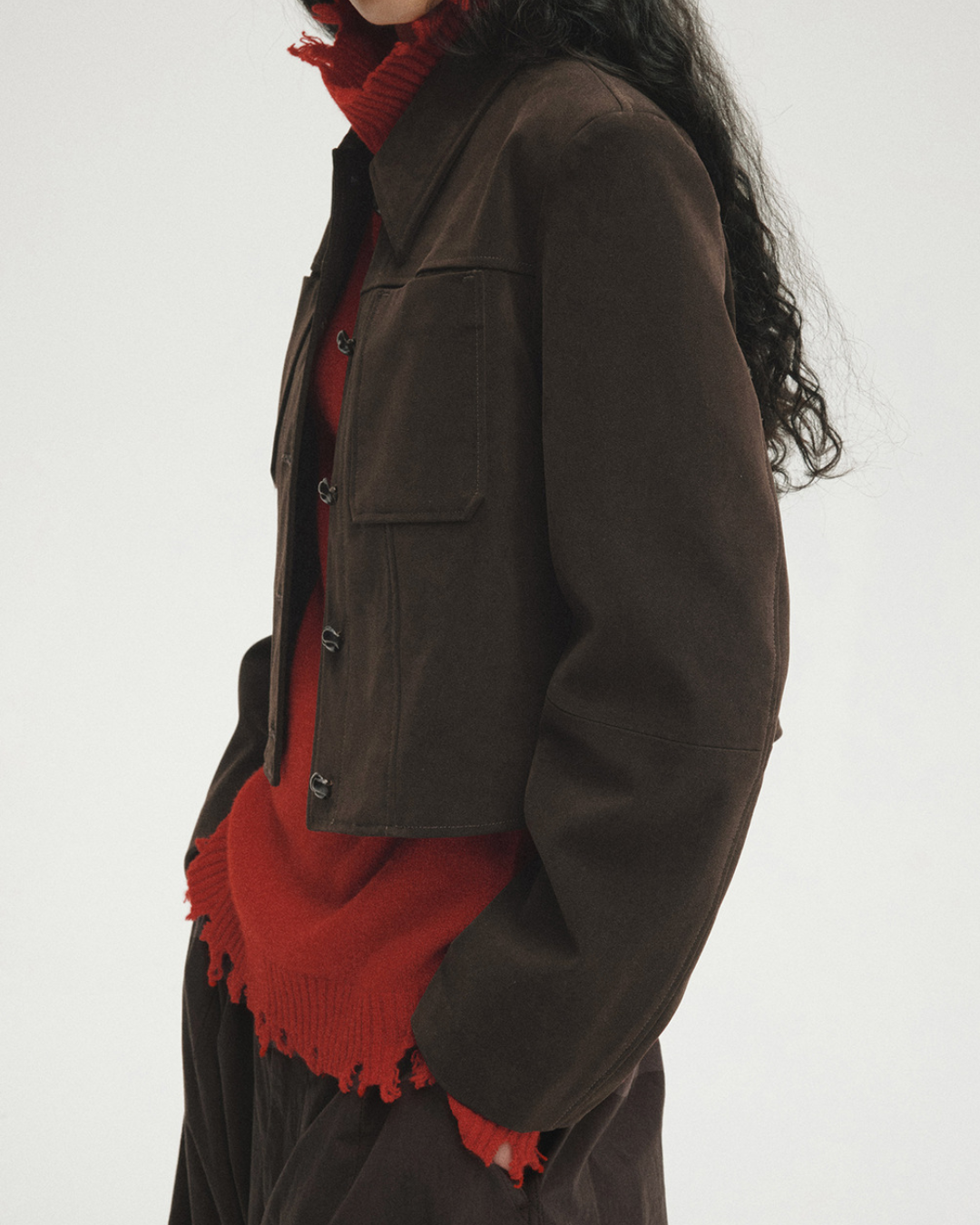 エフォートレススエードショートジャケット 10466