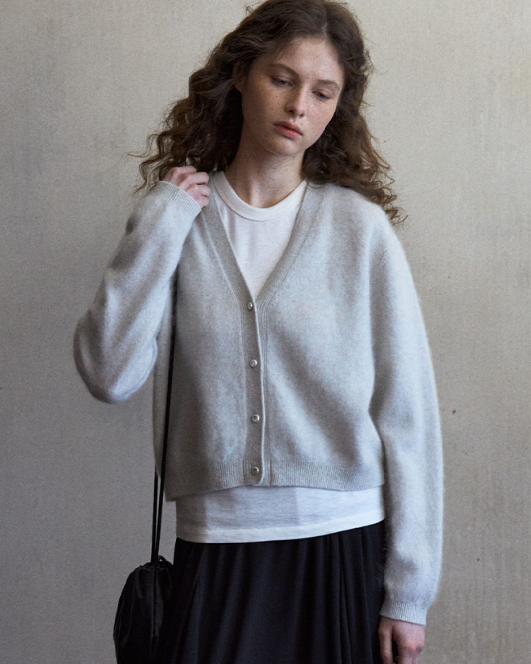 シャープショートニットカーディガン 10497