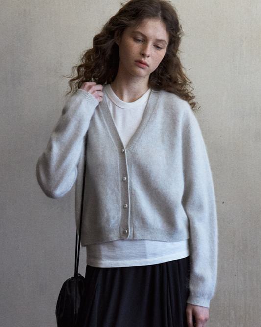 シャープショートニットカーディガン 10497