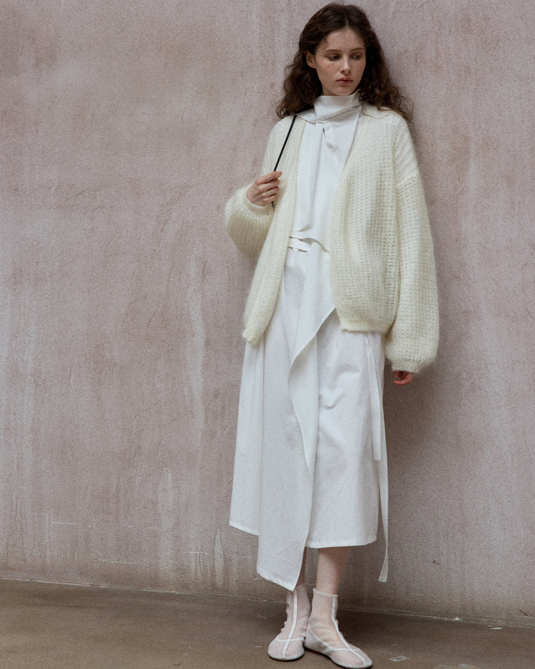 アシンメトリーフロウストラップワンピース 10340