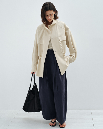 フィックスポイントタイウエストワイドパンツ 10583