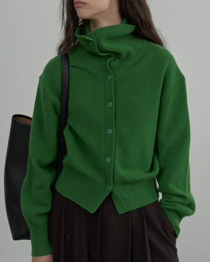 エッジハイネックカーディガン 10325