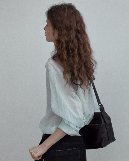 ワッシャーラインノワールシャツ 10343