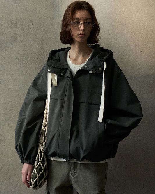 バイカラーウィンドフーディジャケット 10350