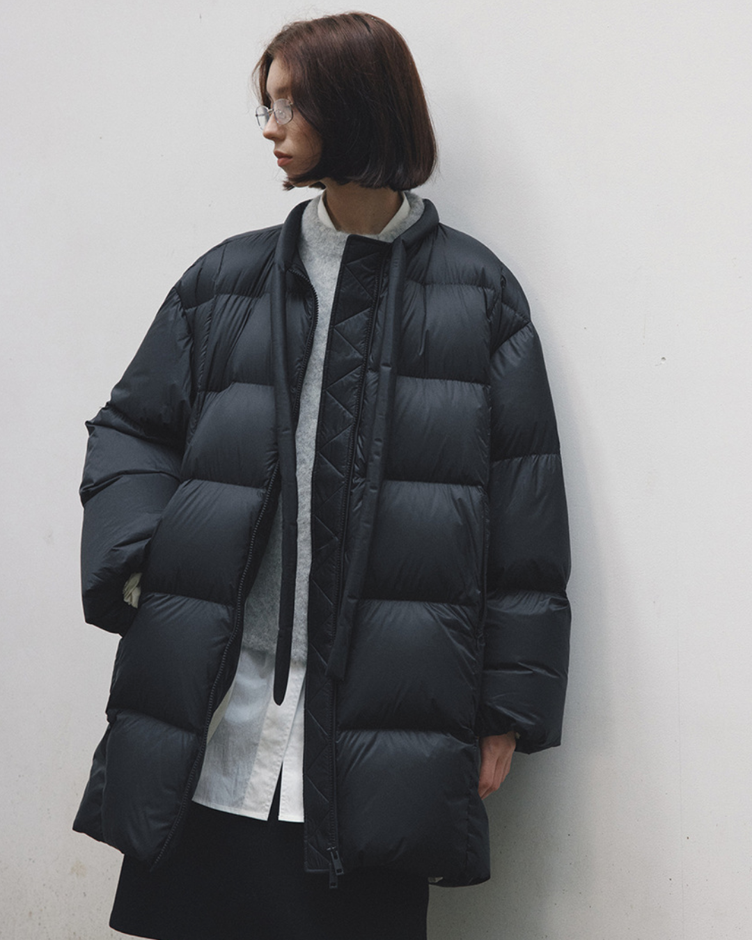 ストラップミドルジップコート 10390