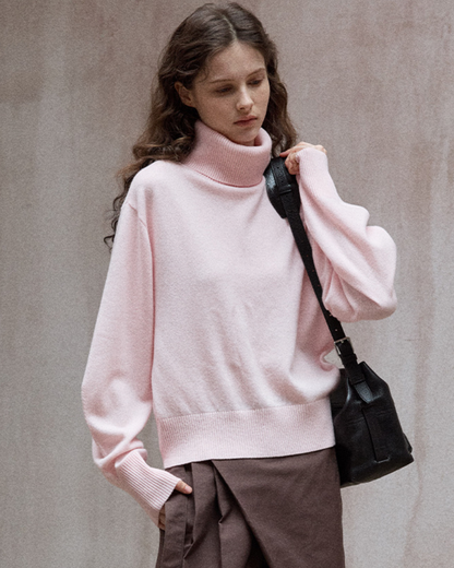 タートルネックウォームトーンニットプルオーバー 10138