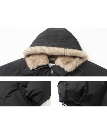 フェイクファーショートコート 10256