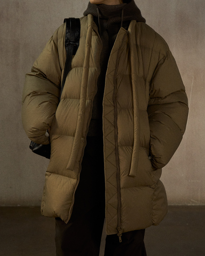 クルーネックミディストラップコート 10272