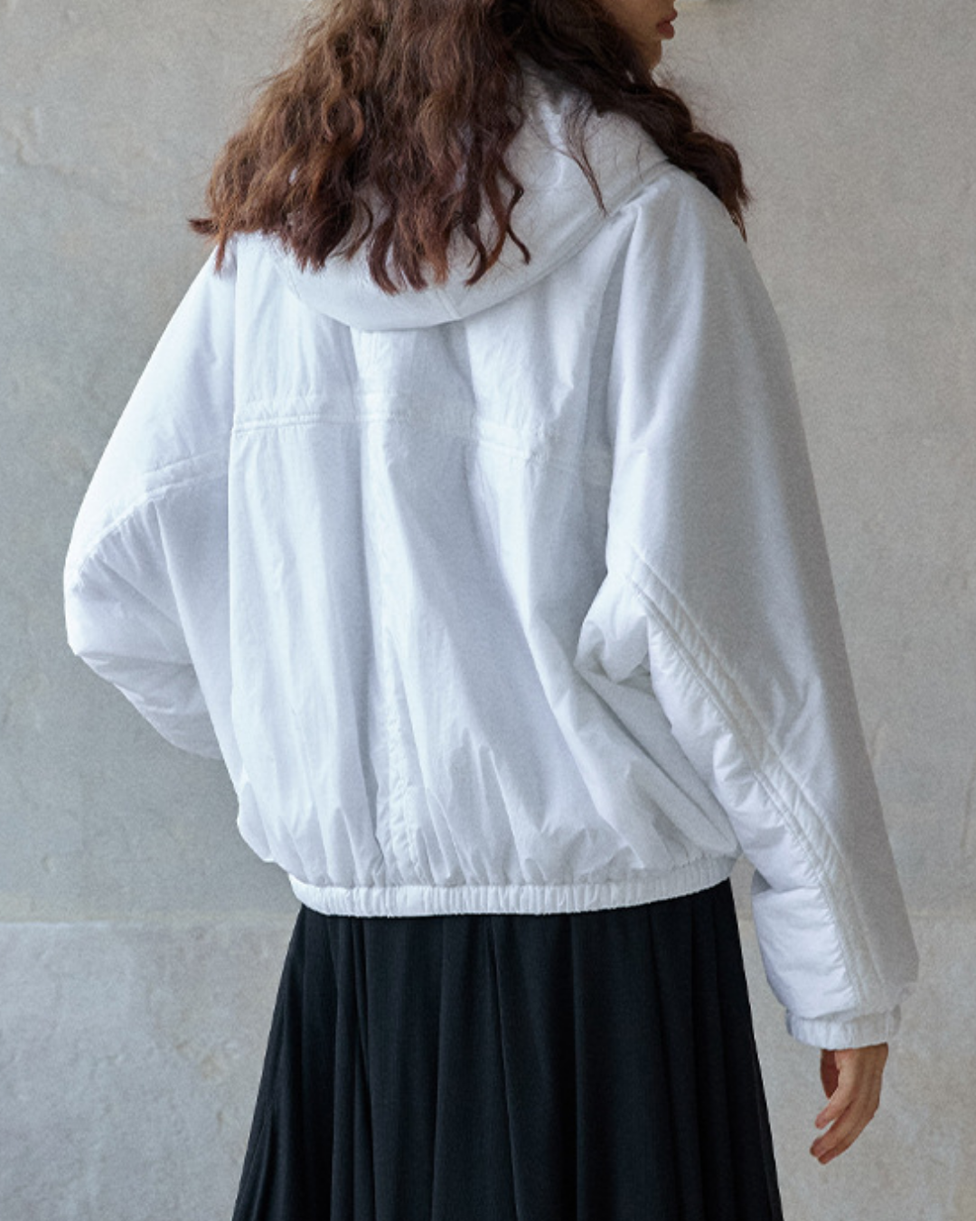 ミディフーディーカジュアルジャケット 10194