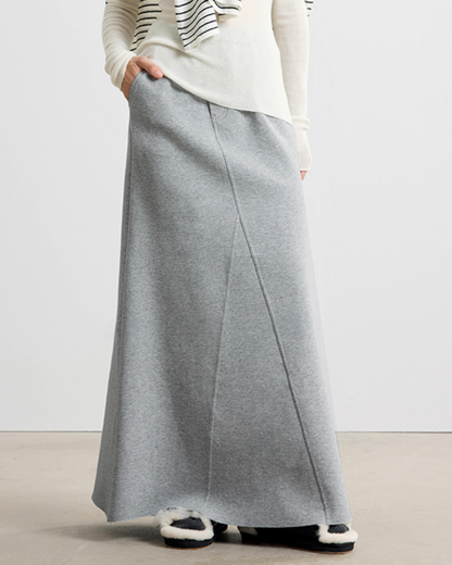 アシンメトリーデザインフレアロングスカート 10331
