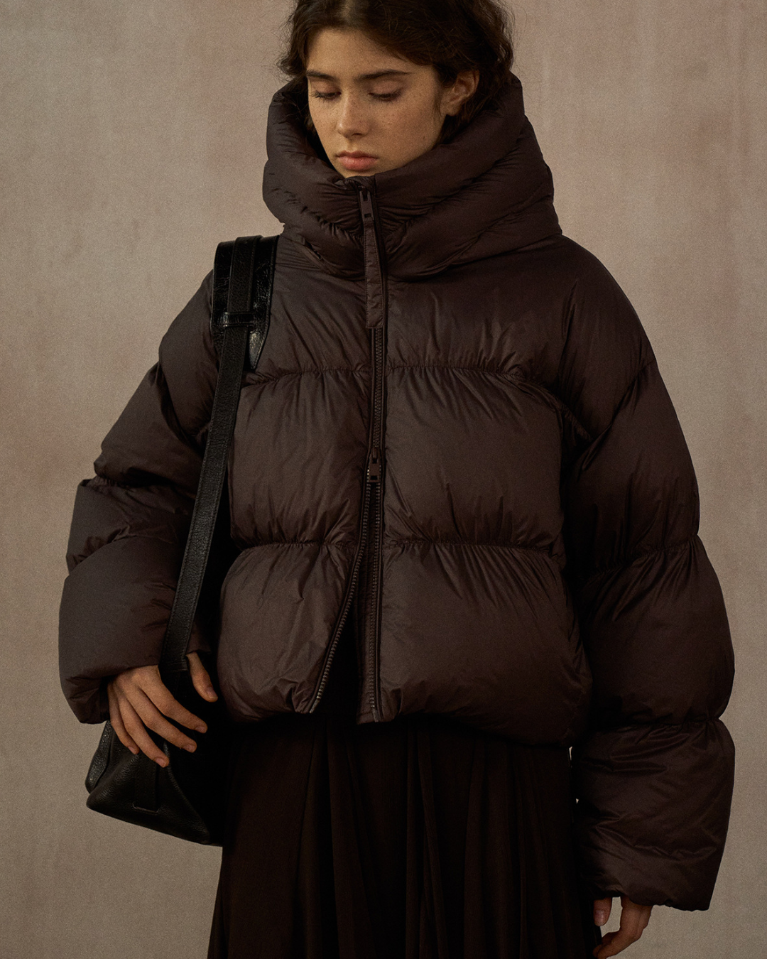 ショートフーディーダウンコート 10254