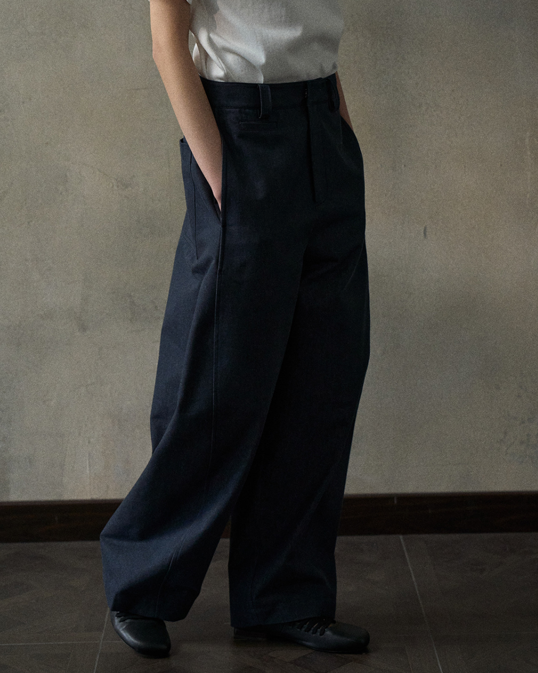 デニムカーブブレードパンツ 10346