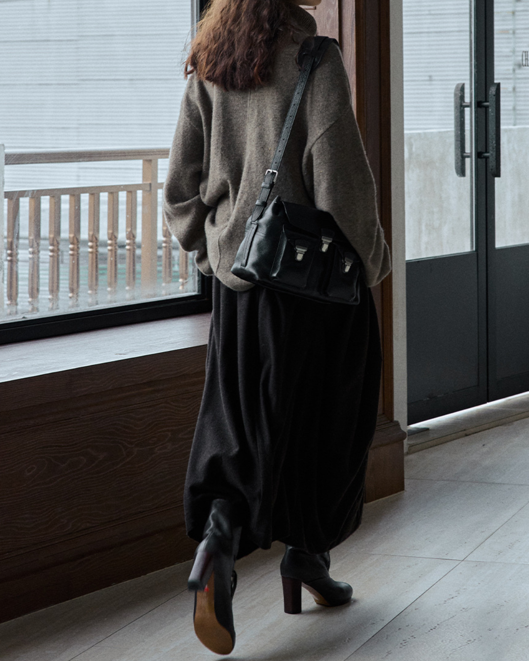 ハイカラー ルーズニットプルオーバー 10238