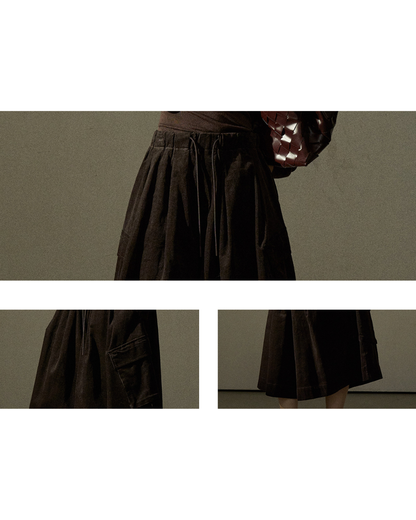 コーデュロイフレアカーゴスカート 10295