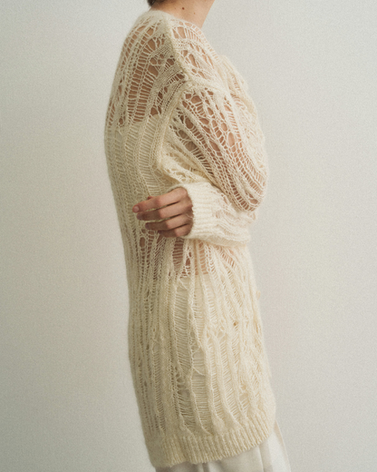 シャープラインメッシュカーディガン 10471