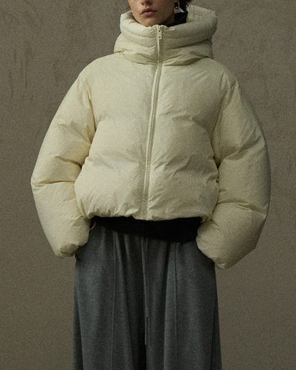 スタンドカラーショートダウンコート 10282