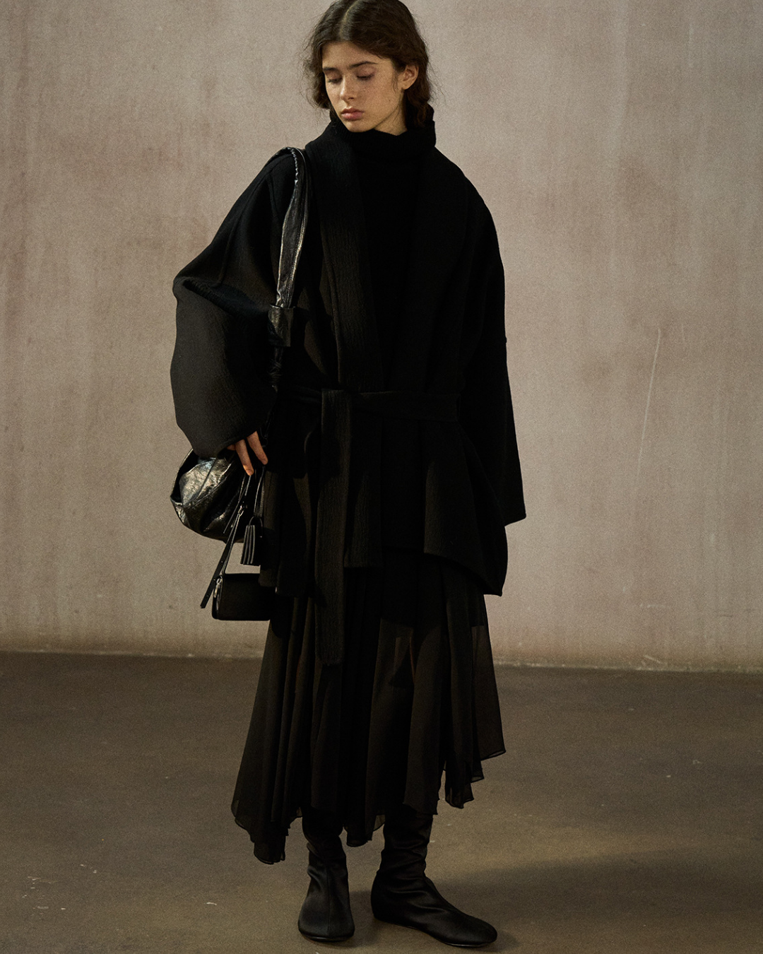 ローブスタイルストラップコート 10384