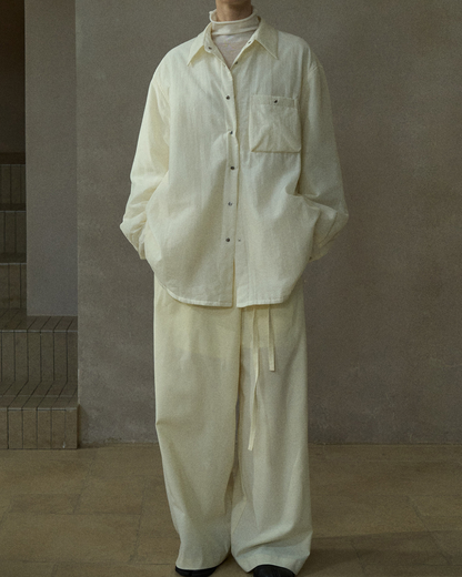 キルティングポケットオーバーシャツ 10202