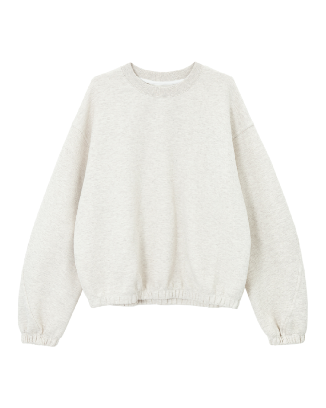 ラウンドネックドロップショルダースウェットプルオーバー 10223