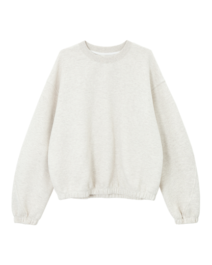 ラウンドネックドロップショルダースウェットプルオーバー 10223