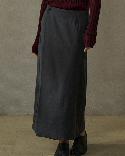 バックスリットラップロングスカート 10203