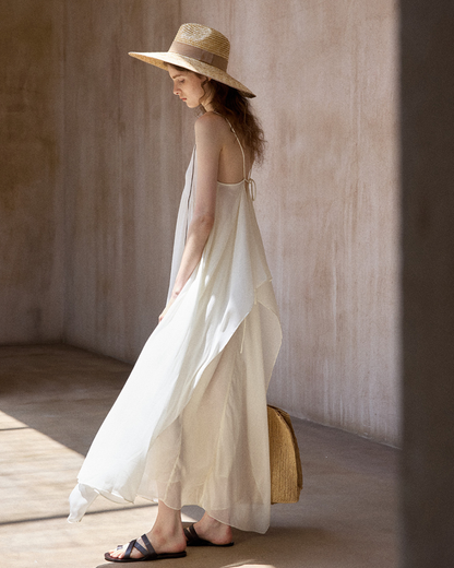 シアーレイヤードサスペンドワンピース 10518