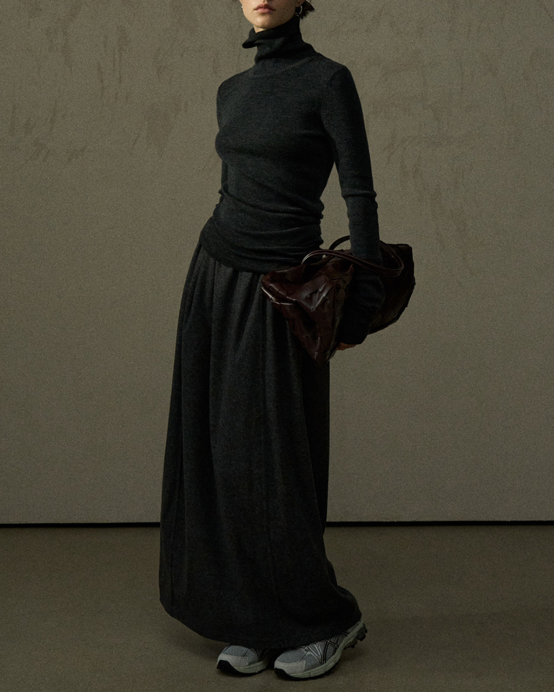 ハイネックスリムニットプルオーバー 10291