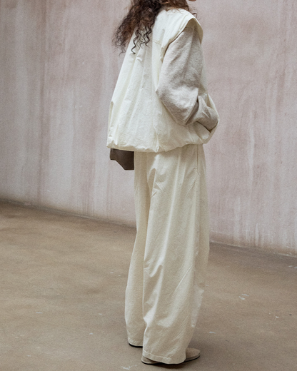 レイヤードジッパーベスト 10181