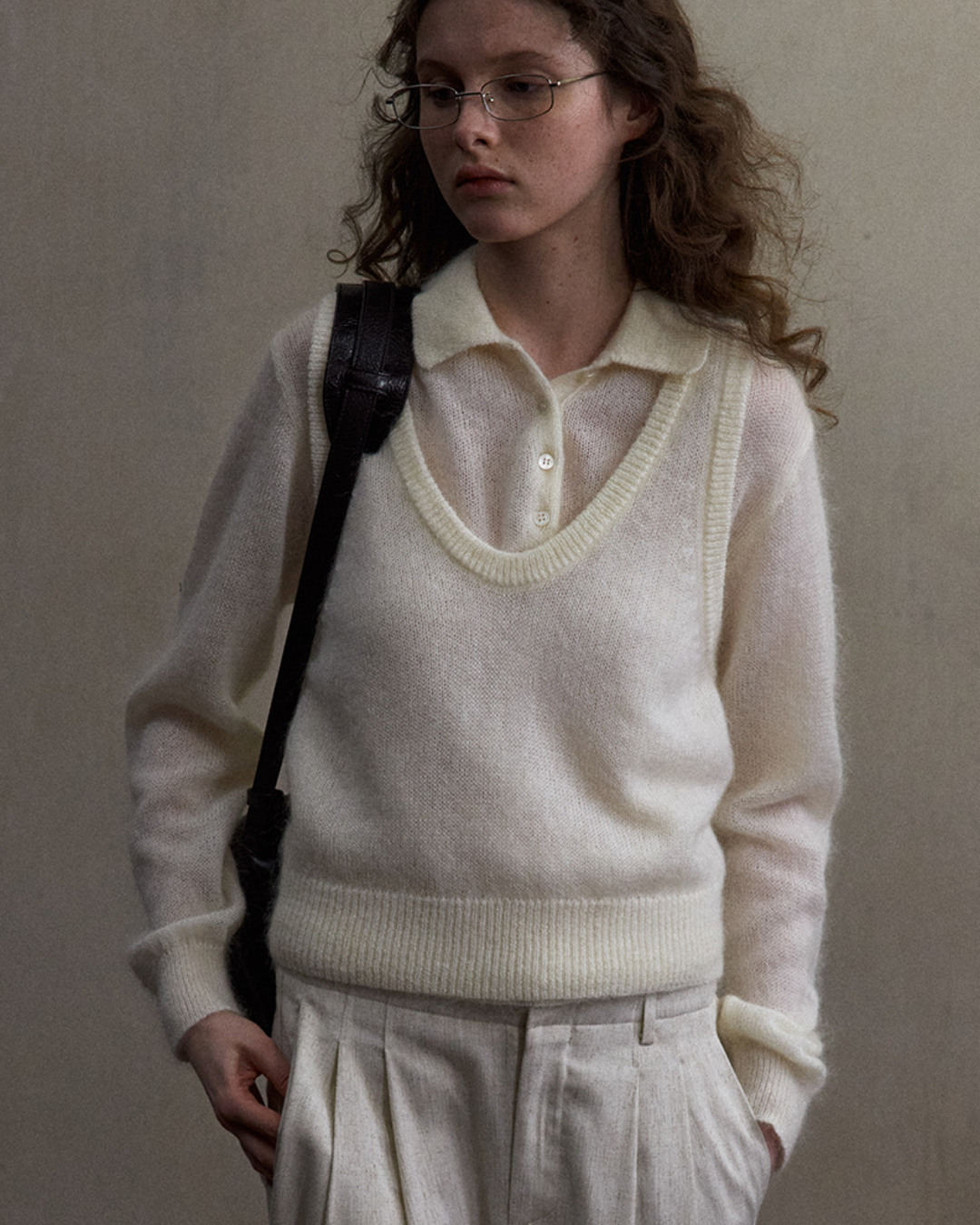 コンテンポラリーニットポロ 10500