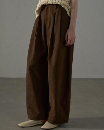 ハイウエストタックカジュアルパンツ 10229