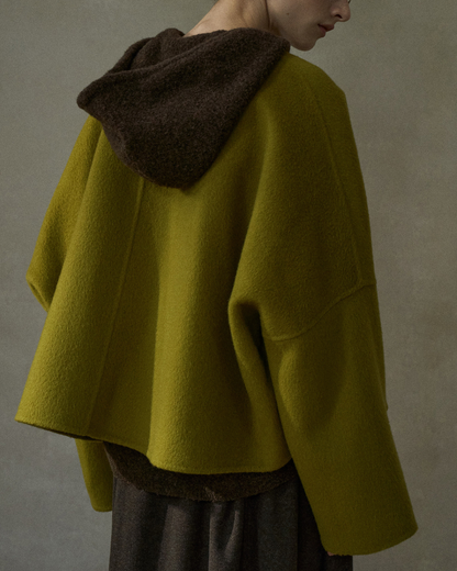 シェルネックマットショートコート 10428