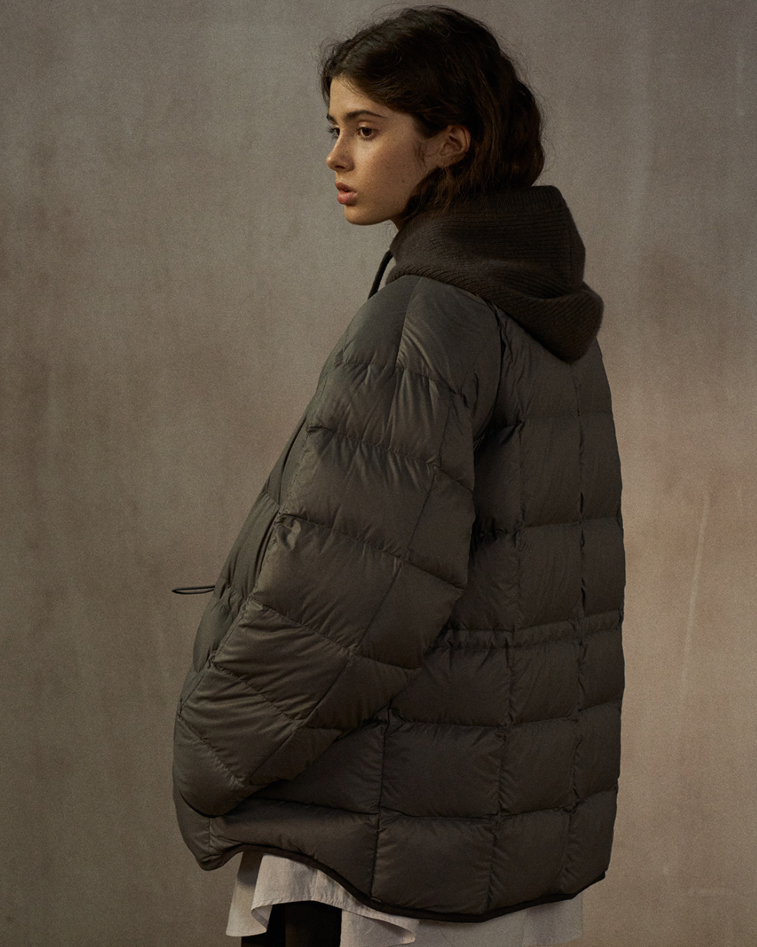 バイカラーリバーシブルダウンコート 10248