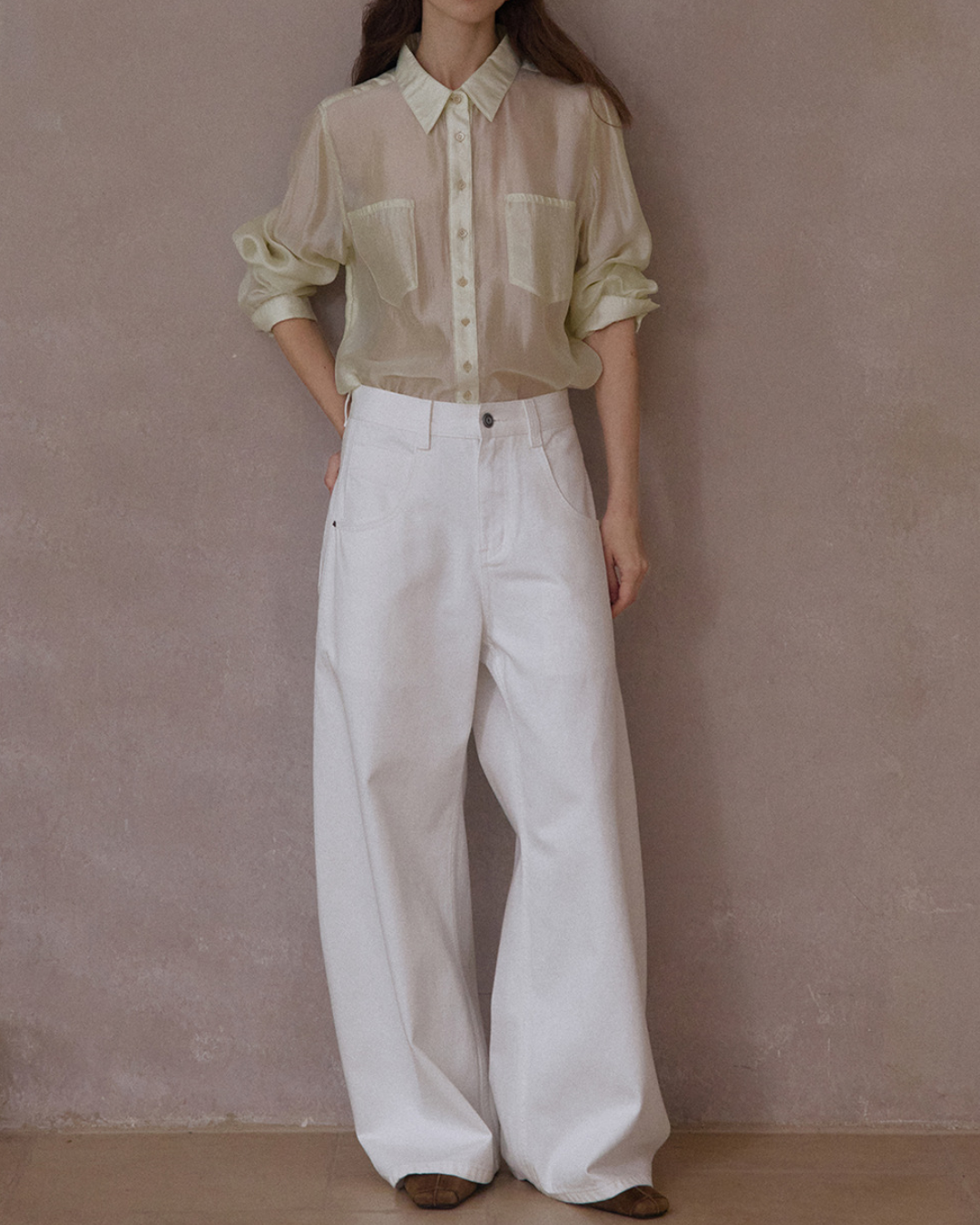 ウオッシュシミターデニムパンツ 10230