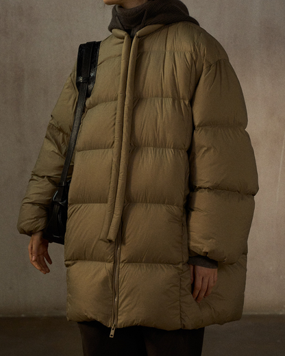 クルーネックミディストラップコート 10272