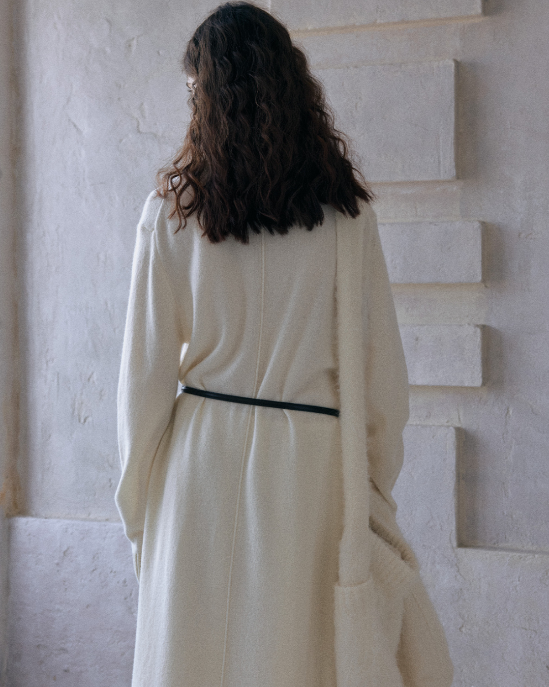 ハイカラーニットワンピース 10175