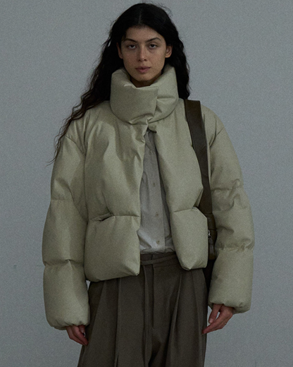 ハイネックコンパクトパファーコート 10373