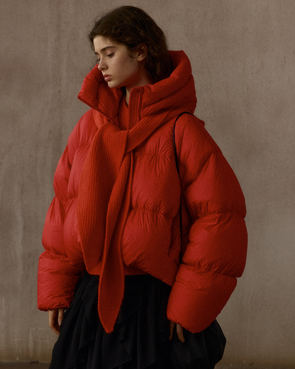 フーディーニットマフラー 10307