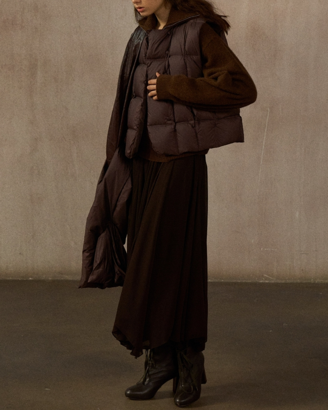 ダウンジャケットショートベスト 10239