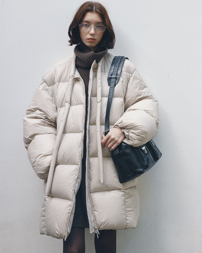 ミディストラップダウンコート 10375