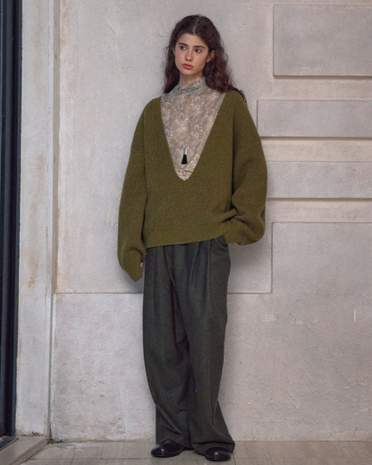 ルーズテーパードカジュアルパンツ 10172