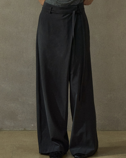 ハイウエストラップカジュアルパンツ 10209