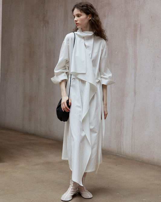 アシンメトリーフロウストラップワンピース 10340